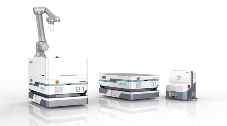 PA视讯數位開發的自主式移動機器人（AMR250M），搭配全向輪並結合AI演算法、2D LiDAR、3D攝影機等技術，協助客戶實現產線全自動化